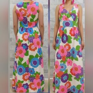 Vintage Hawaiian Dress Malia Honolulu dress maxi